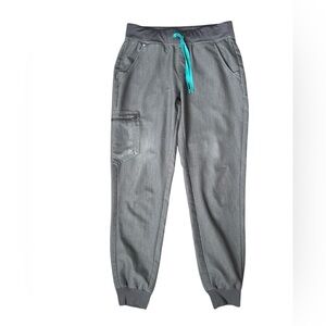FIGS Women’s Gray Jogger Style Medical Scrub Pants Size Small